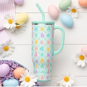 NWT Swig Easter Bunny 30oz Tumbler with Straw